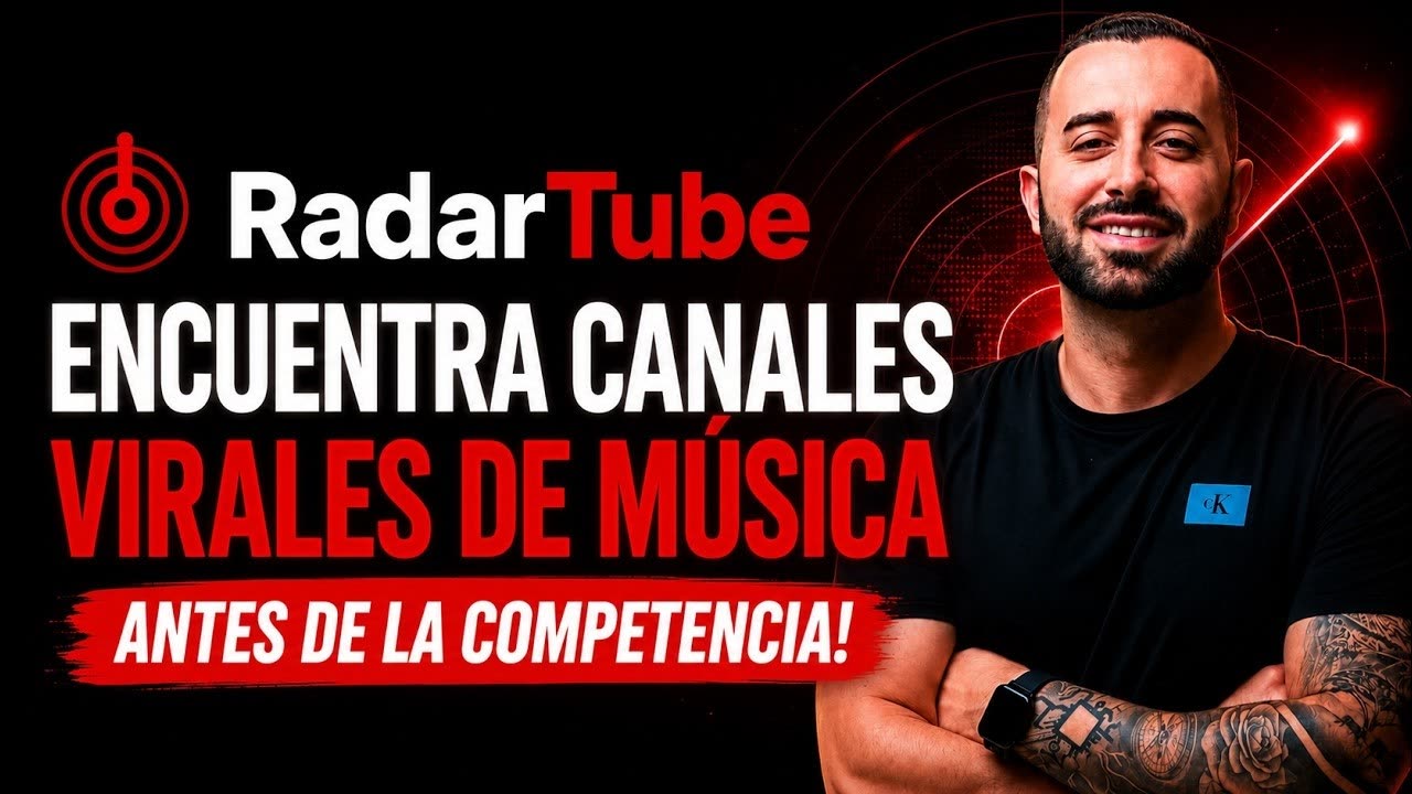 Ramon presentando RadarTube: encuentra canales virales de música antes de la competencia